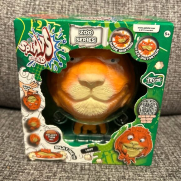 Splats Head Zoo Series Loff the Lion Sensory Squish Toy NIB New in Box! - Picture 1 of 2